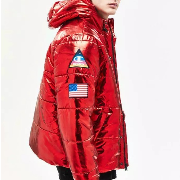 Limited Champion x NASA Metallic Puffer Jacket - Picture 8 of 8